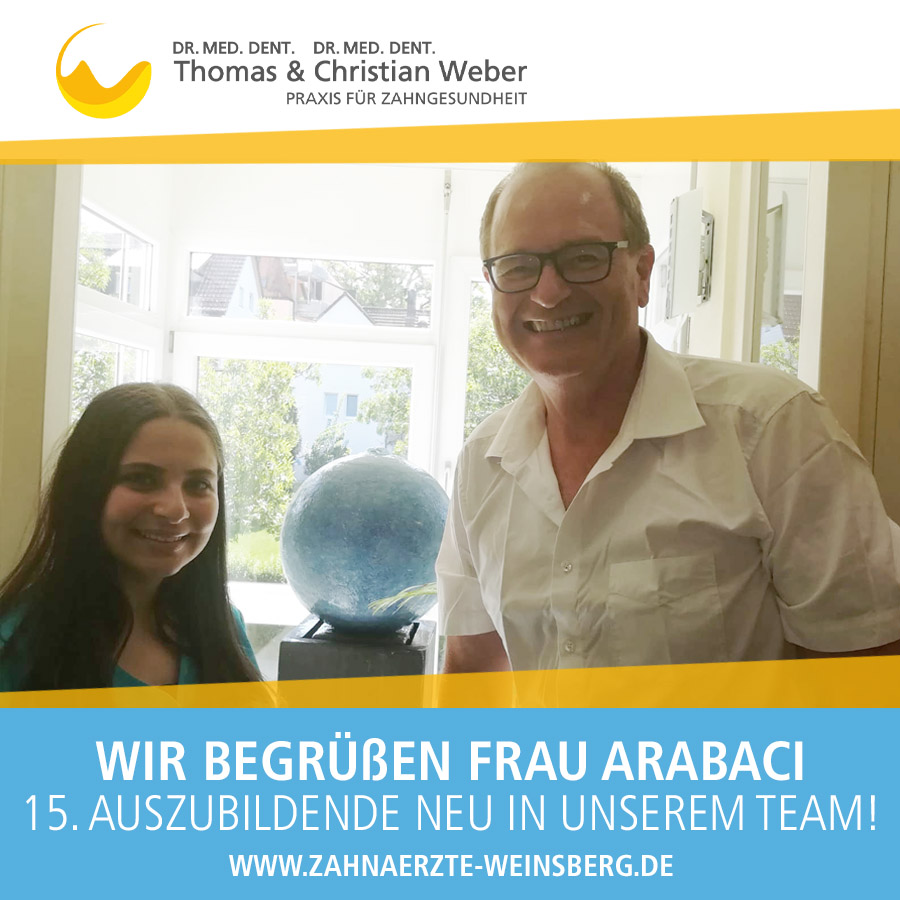 Frau Arabaci Auszubildende in unserer Zahnarztpraxis in Weinsberg