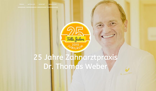 Zahnarztpraxis Dr. Weber Weinsberg-Heilbronn - 25 Jahre Jubiläum